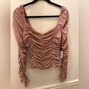 Revolve (LPA brand) long sleeve sparkly top New with tags size large